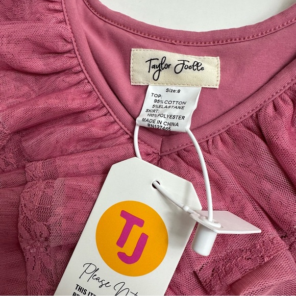 New! Taylor Joelle pink August tulle dress - Picture 4 of 6